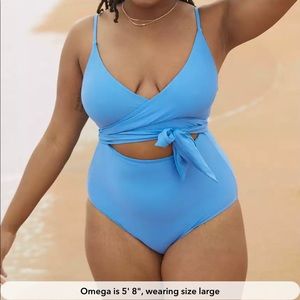 Aerie Wrap One Piece Swimsuit